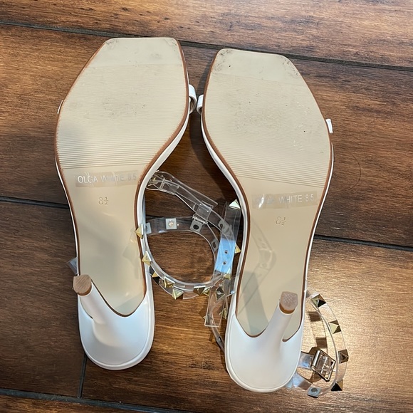 Vici Olga Studded Square Toe Heel with Clear Strap 8.5 - Picture 7 of 8